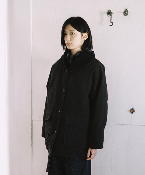 KNIT SHAWL COLLAR JACKET, BLACK