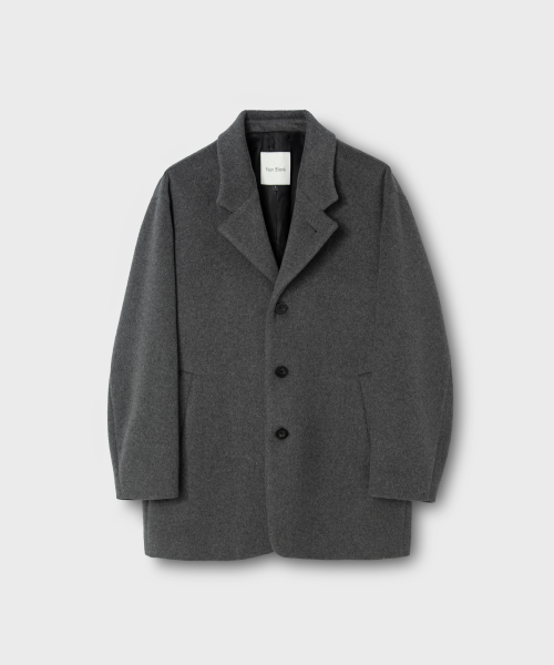 넌블랭크 울 캐시미어 블렌드 자코트_MEDIUM GREY
