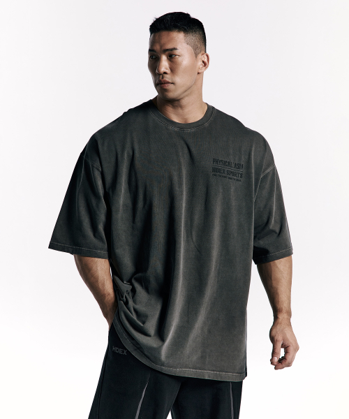 [HDEX X PHYSICAL: ASIA] Pigment Short Sleeve Charcoal
