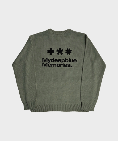 (NT) MM SYMBOL LOGO KNIT (KHAKI)