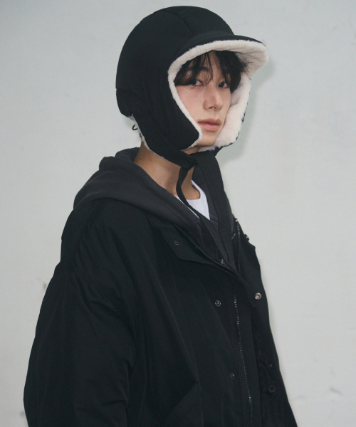 패디드 트루퍼 햇 [BLACK]