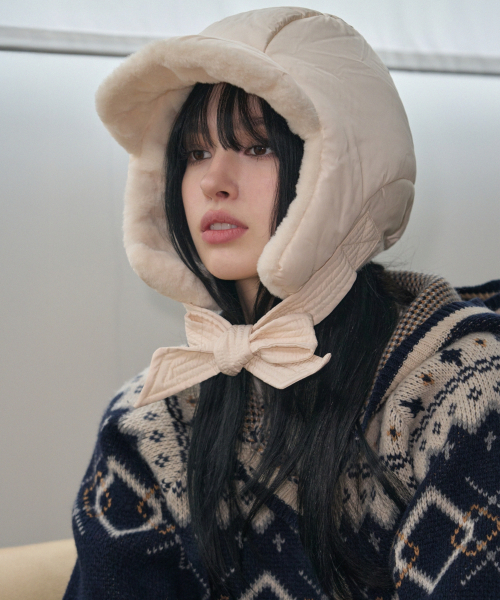 패디드 트루퍼 햇 [IVORY]