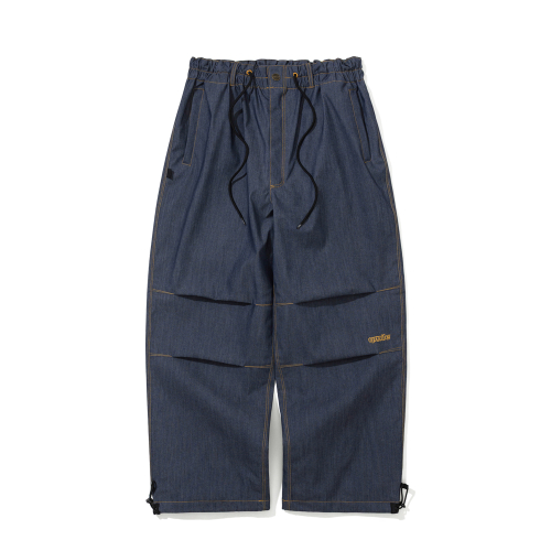 Брюки-парашюты 411 Blue Denim