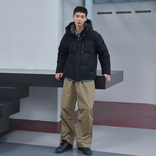 Унисекс пуховик 7LF2088 Essential Heavy Down Jacket_BLACK