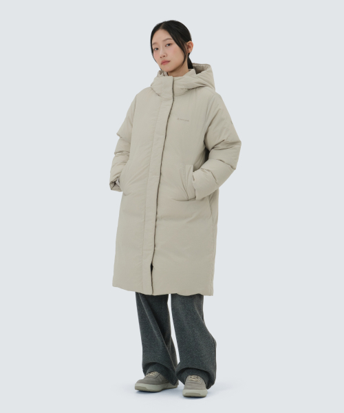 스노우피크 어패럴 시티캠퍼 여성 롱 다운 자켓 (S25WWGDJ67) Light Beige