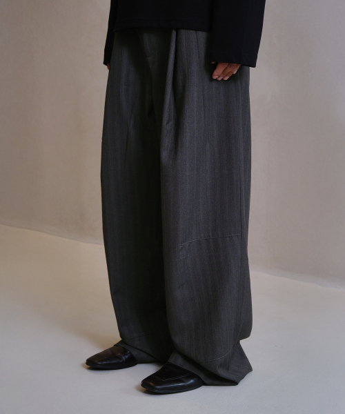 Брюки LOOSED STRIPE TROUSERS (GRAY)