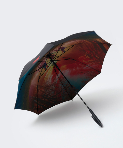 무신사 스탠다드() [기묘한 이야기 컬래버] UPSIDE DOWN 자동 장우산 [블랙] 상품 이미지