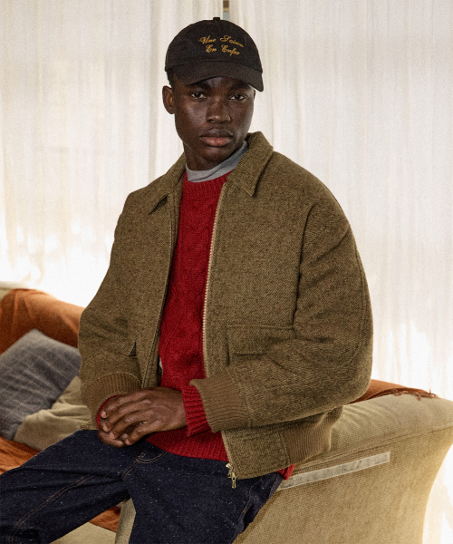 Heritage Wool Zip-Up Jumper 26(Beige)