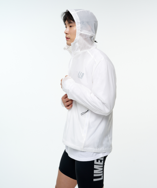 Ветровка для бега Athlete Ripstop (White/Grey)