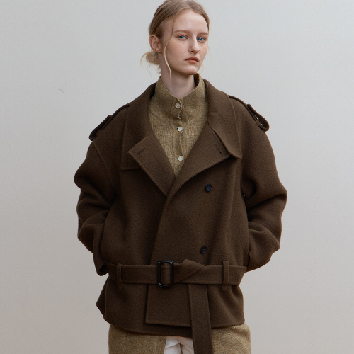 MAIREN HALF COAT BROWN
