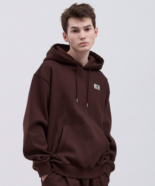 디아도라 컴피 기모 후드티셔츠 BROWN