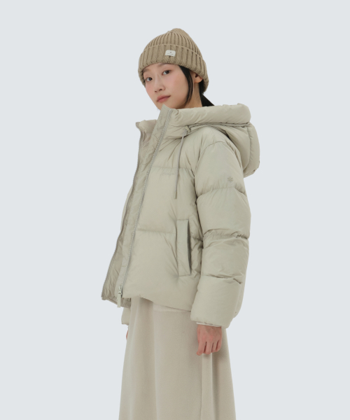 Женский плотный пуховик с капюшоном Puffina (S25WWFDJ21) Pastel Olive