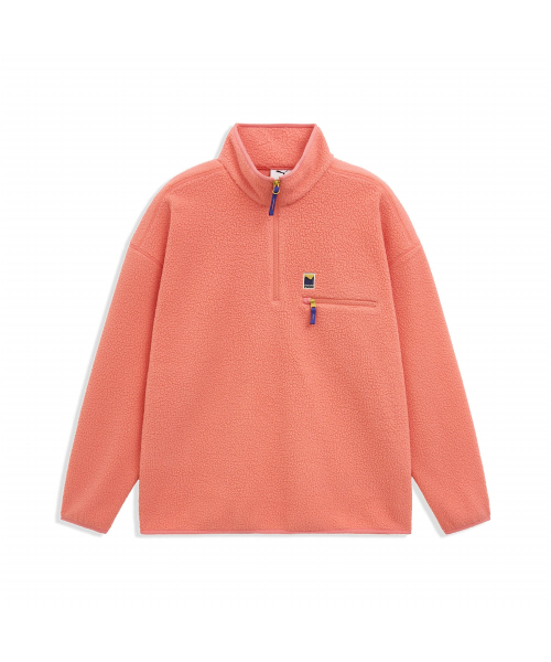 푸마() 플리스 하프집업 티 U Fleece Half-zip Tee (52949101) 상품 이미지