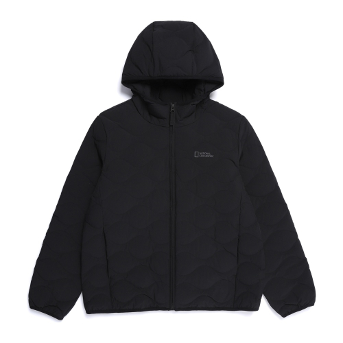 N254WDW910 женский пуховик-труба Fouly с капюшоном Duck BLACK