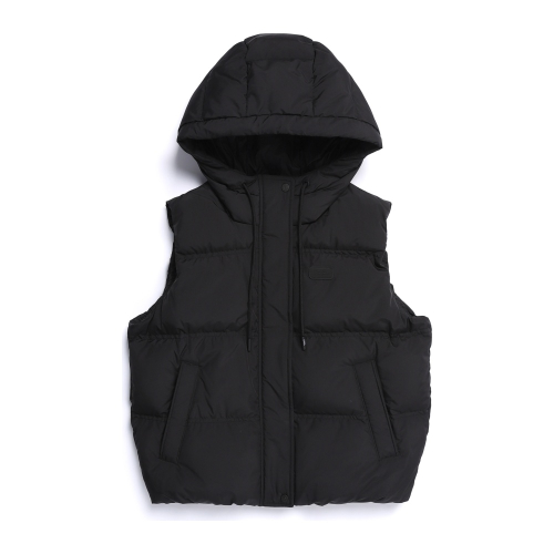 N254WDV940 여성 크라사 후디 덕다운 베스트 BLACK