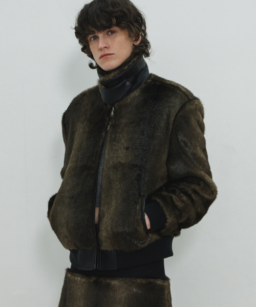 UNISEX, Mink Fur Blouson Jacket / Brown