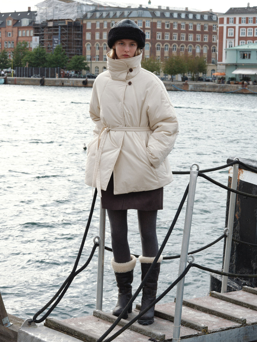 High Neck Padding Coat (2color)