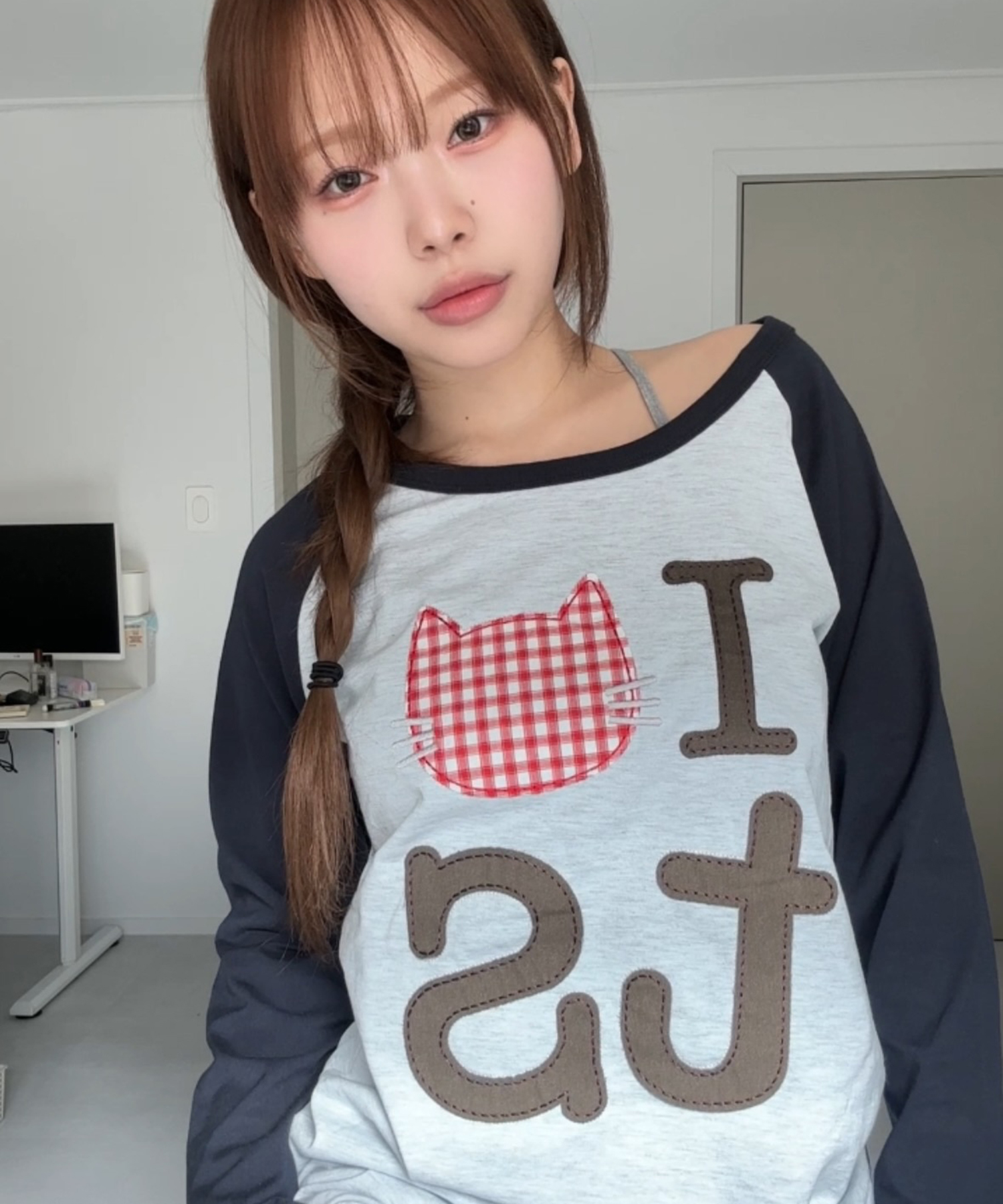 Jooyoung X Tansan Cat Long Sleeve Sky Blue