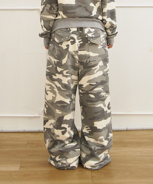 Спортивные брюки со стразами Ju Young X Tansan (Camo Ivory)