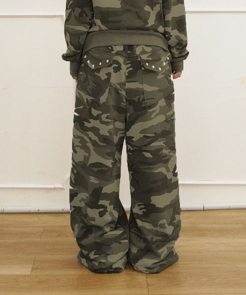 Jooyoung x Carbonated шпилька свитшот-брюки (Camo Khaki)