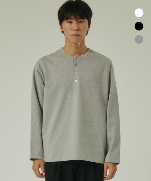 [Premium CP10] Henley Neck лонгслив (3 цвета)