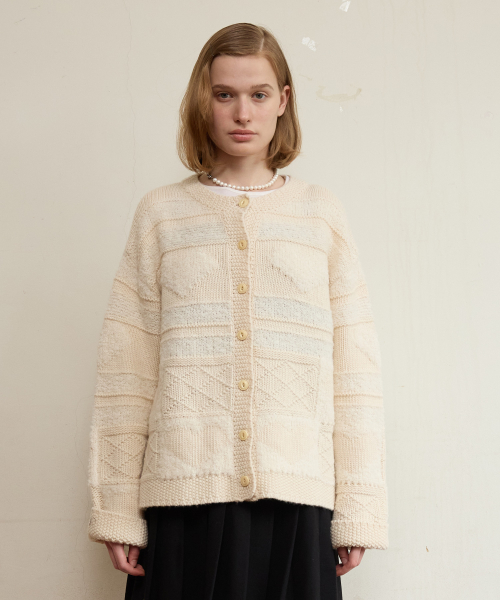 Grandma’s Cozy Cardigan, Cream