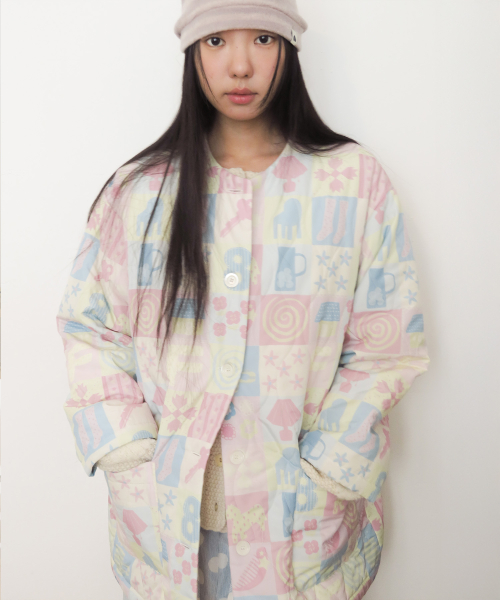 Granny Padding Jacket, Multi