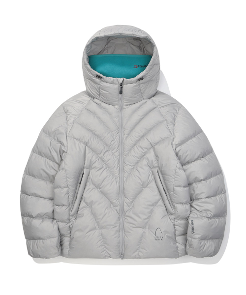 칼(CAL) 구스다운 후드자켓 LIGHT GREY