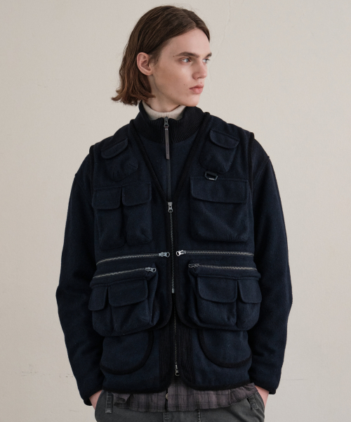 Шерстяной жилет Fly (NAVY)