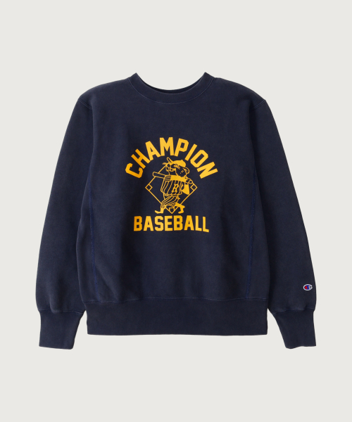 리버스위브 BASEBALL 레귤러핏 기모 스웨트셔츠 Midnight Blue