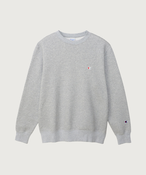 Свитшот C Logo Regular Fit Crewneck Oxford Grey
