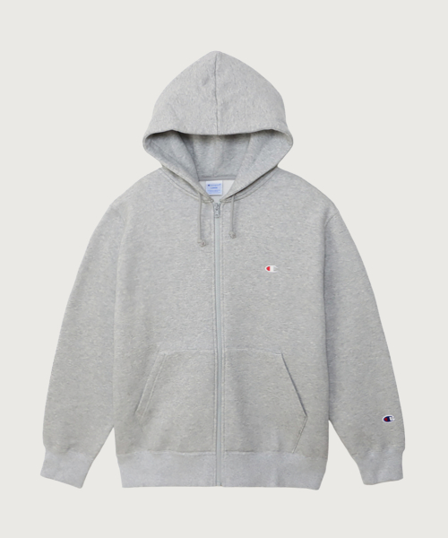 Худи на молнии C logo regular fit, Oxford Grey