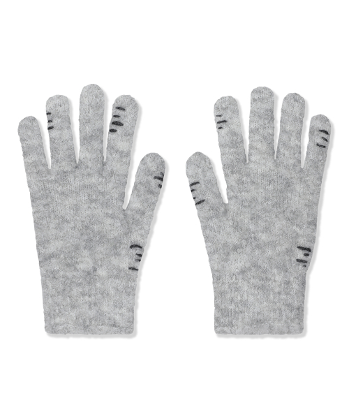 BOUCLE STITCH GLOVE GREY(MG2FWMAB61A)