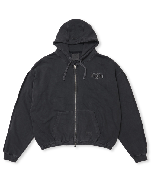 PIGMENT ML CROP ZIP-UP CHACOAL