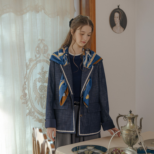 PM_Lace-cuffed suit jacket_2color