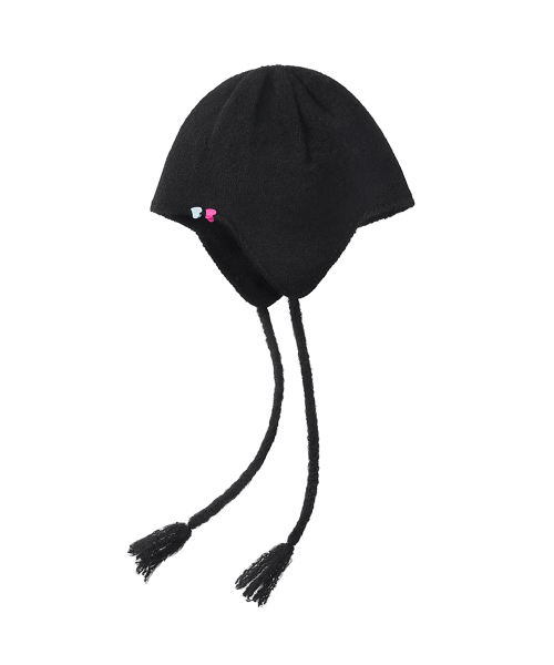 EAR FLAP HAT - BLACK
