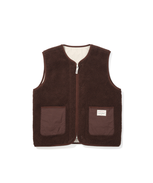 Двусторонний флисовый жилет Brownie BROWN