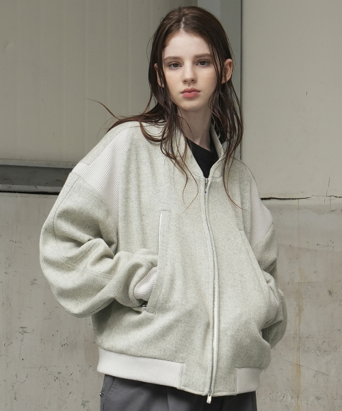 Mild Bomber Jacket _ Owl Gray