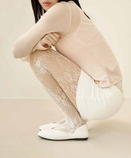 마른파이브() 넉넉 플로럴 레이스 스타킹 상품 이미지