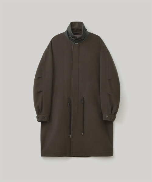 Library Wool Mods Coat (Charcoal Brown)
