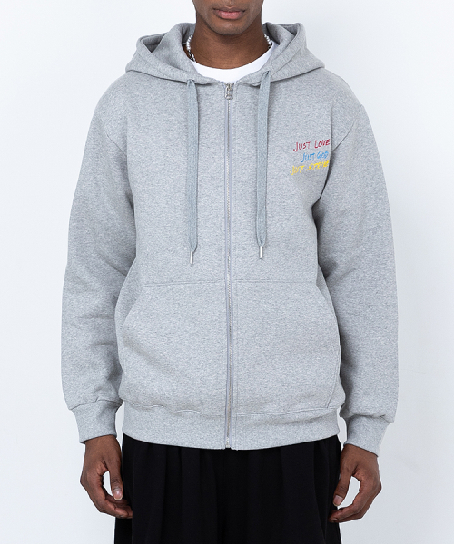 Just Edition Hood Zip-Up (серый)