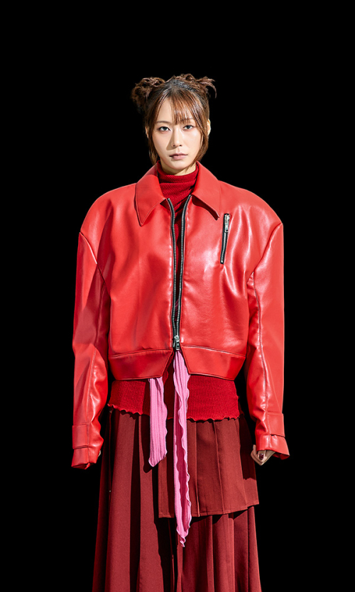 Reculer Leather Half Jacket Red custom-made