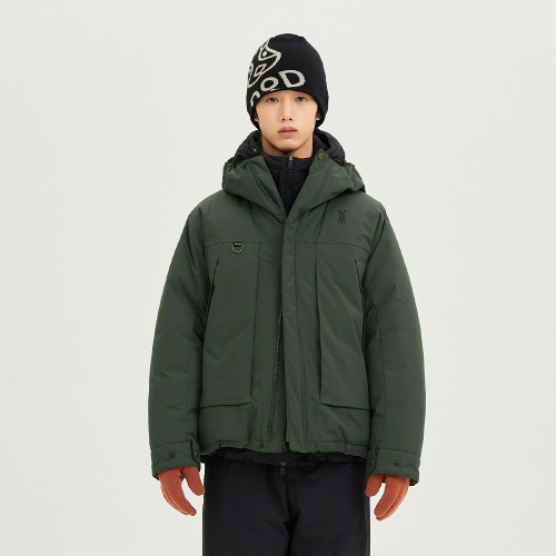 Пуховик с капюшоном Urbane D7 (D.KHAKI)