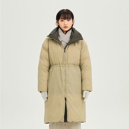 Женский двусторонний пуховик D7 (D.CHARCOAL GREY)