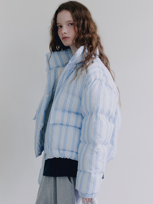 Пуховик куртка - Stripe Blue