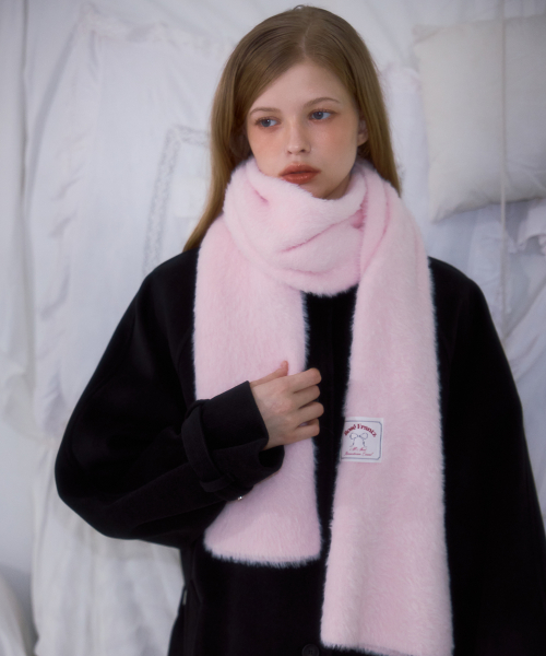 Cozy Fur Muffler [Pink]