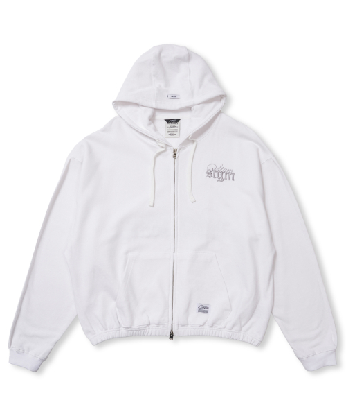 ML CROP ZIP-UP WHITE