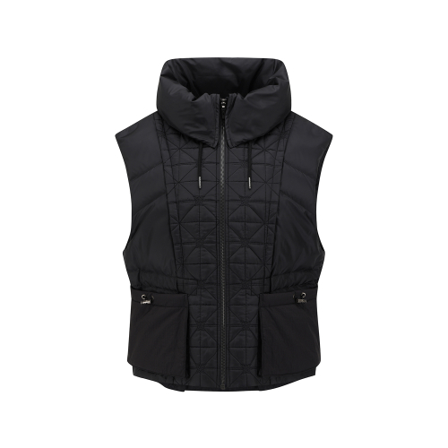 WOMEN WI HIGH NECK DOWN VEST_BK