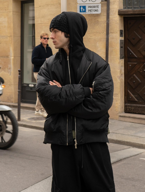 капюшон MA1 куртка CSOj-106 (чёрный) [Unisex]