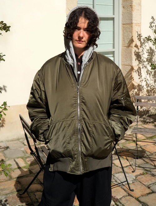 капюшон MA1 куртка CSOj-106 (хаки) [Unisex]
